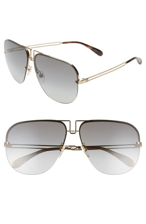 givenchy 64mm aviator sunglasses|Givenchy 64MM Aviator Sunglasses on SALE .